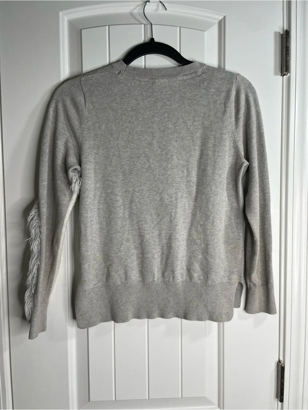 OshKosh B'gosh Gray and White Unicorn Crewneck with Gold Horn